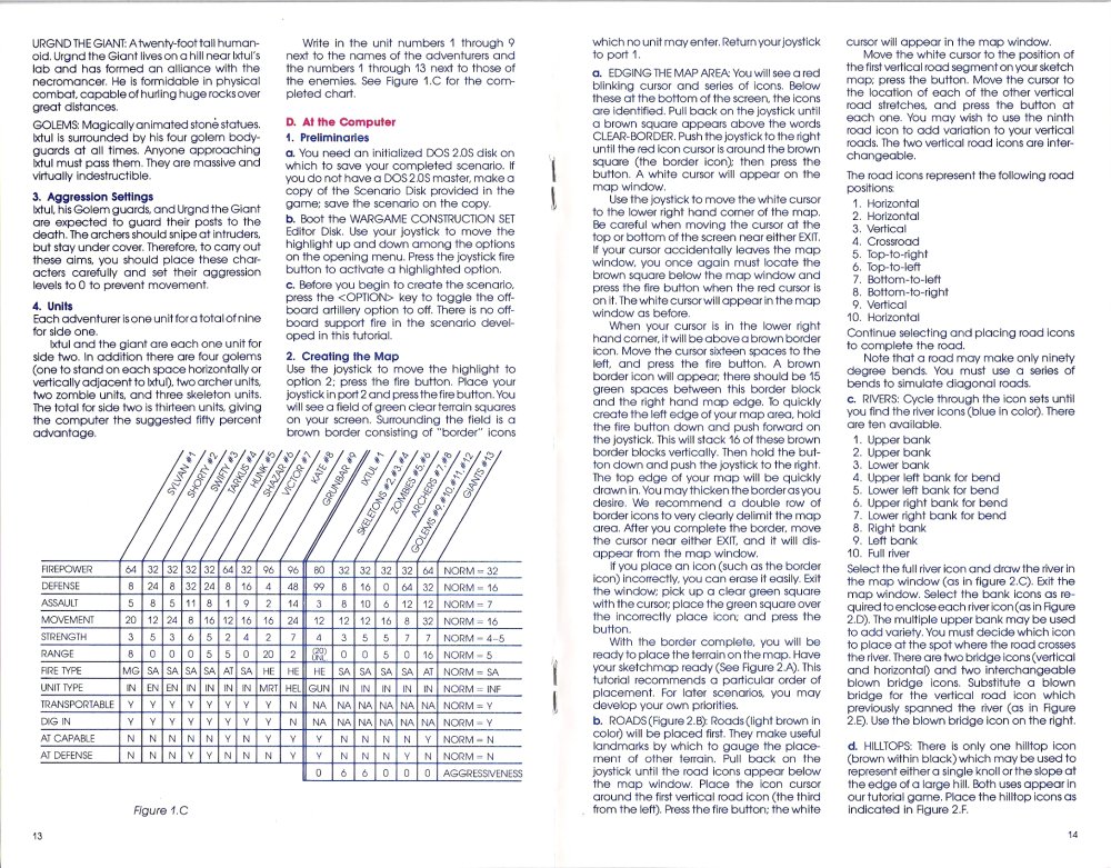 Wargame Construction Set Manual Page 13