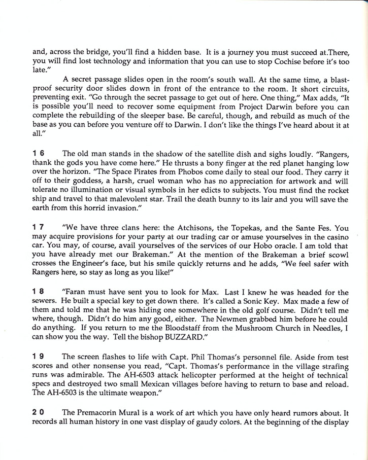 Wasteland Paragraphs page 5