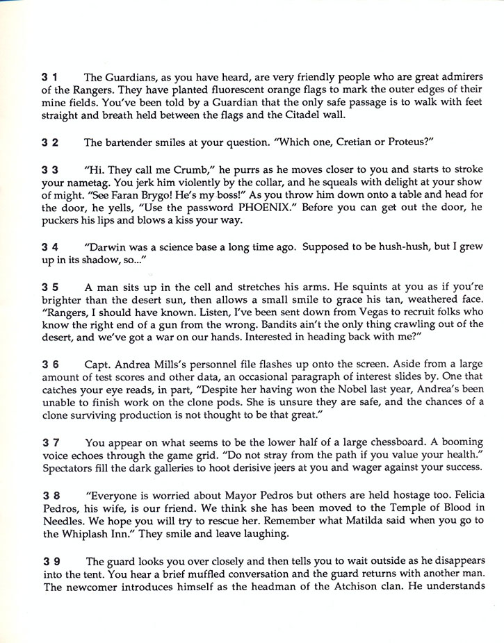 Wasteland Paragraphs page 8